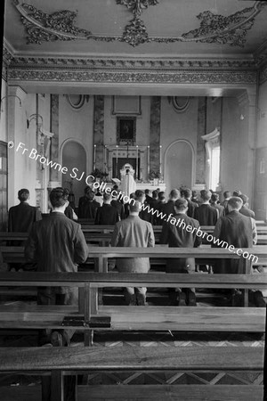 CEREMONY OF FIRST VOWS  FR CLARKE  BRS MATTHEWS AND DAVIS  POSED 6.7.54